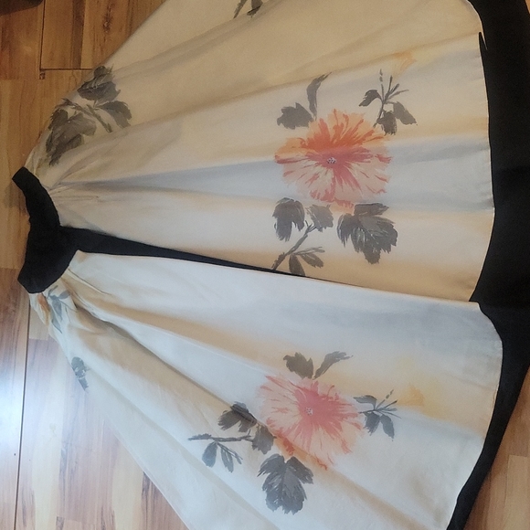 Vintage 50s Wiggle Cocktail Dress XS with Beautiful Reversible Hostess Skirt M - Picture 11 of 16